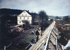 Abbruch von Leitenhausen 1975, Foto: R. Albert