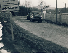 Ortsausgang zum Grenzübergang, Quelle: Gemeindearchiv