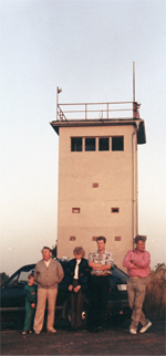 Grenzturm auf dem Herbartswinder Berg nach der Grenzöffnung im Frühjahr 1990, Quelle: Jens Söldner