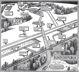 hemalige Grenzübergangsstelle Eisfeld (GüSt)/Übergang Coburg-Eisfeld: Von Deutschland nach Deutschland, Quelle: Archiv